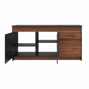 cocina integral atenea 244 cm chocolate/nogal